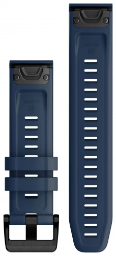 Garmin QuickFit 22 Watch Bands Captain Blue with Black Stainless Steel Hardware (010-13111-31)