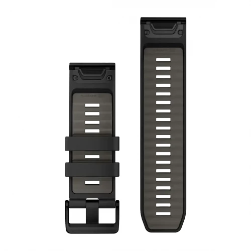 Garmin QuickFit 26 Watch Bands Silicone Black/Pebble Gray (010-13393-00)