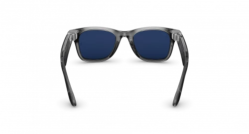 Ray-Ban Meta Wayfarer Gen2 Standard Shiny Transparent Grey Frame/Clear Sapphire Lenses (RW4012 6840MF 50-22)
