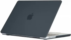 Чохол-накладка (пластиковий) Apple MacBook Pro 14,2" (A2992/A3112/A3185/A3401/A3434/A3426/A3427) HardShell Ultra-thin Crystal Case Black