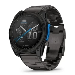 Garmin D2 Mach 2 51mm Carbon Gray DLC Titanium w. Vented Titanium Bracelet (010-02905-30/31)