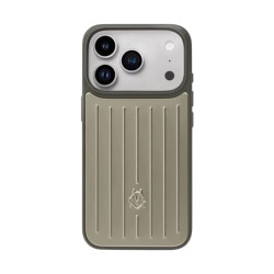 Чехол-накладка (силиконовый) Apple iPhone 17 Pro RIMOWA Aluminium High Copy Case Green Gold