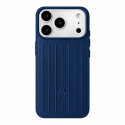 Чехол-накладка (силиконовый) Apple iPhone 17 Pro Max RIMOWA Aluminium High Copy Case Blue