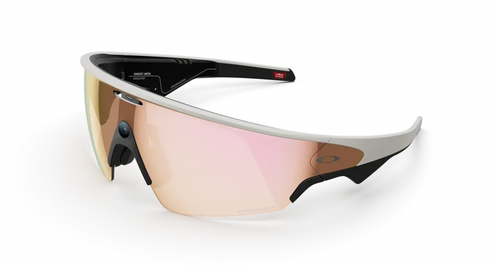 Oakley Meta Vanguard - White Frame with Prizm Rose Gold Lenses (OW8001-0852)