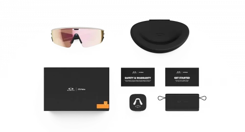 Oakley Meta Vanguard - White Frame with Prizm Rose Gold Lenses (OW8001-0852)
