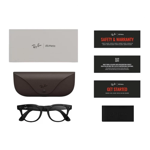 Ray-Ban Meta Scriber Optics Gen 2 - Transparent Black Frame with Demo Lens (RW7002 8526 49-22)