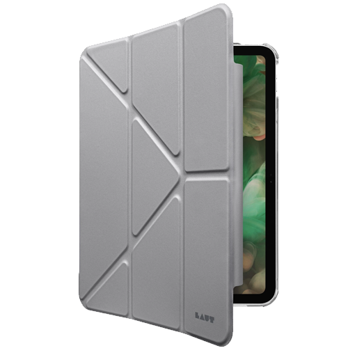 Чохол-книжка (поліуретановий) Apple iPad Air 11" 2024 / Air & Pro 11 2020–2022 LAUT HUEX FOLIO Y Tri-Fold Stand with Pencil Gray (L_IPA24S_HF_GY)