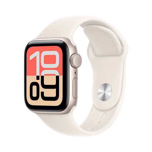 Apple Watch SE 3 GPS 40mm Starlight Alu. Case w. Starlight S. Band - S/M (MEH34) (New, без коробки)