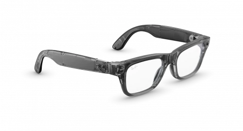 Ray-Ban Meta Blayzer Optics Gen2 Standard - Matte Transparent Ice Grey / Clear (RW7001 8529 50-19)