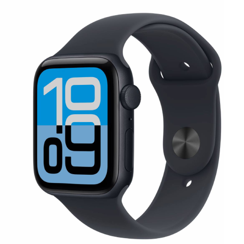 Apple Watch SE 3 GPS 44mm Midnight Alu. Case w. Midnight S. Band - M/L (MEHQ4) (Снижение цены, повреждена внешняя упаковка)