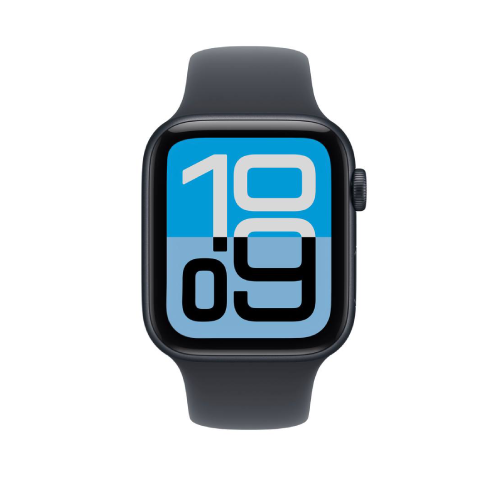 Apple Watch SE 3 GPS 44mm Midnight Alu. Case w. Midnight S. Band - M/L (MEHQ4) (Снижение цены, повреждена внешняя упаковка)