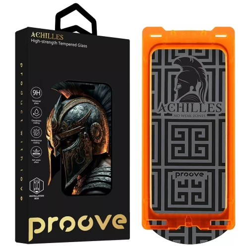 Защитное стекло Apple iPhone 16 Pro Max Proove Achilles Installation Box Black