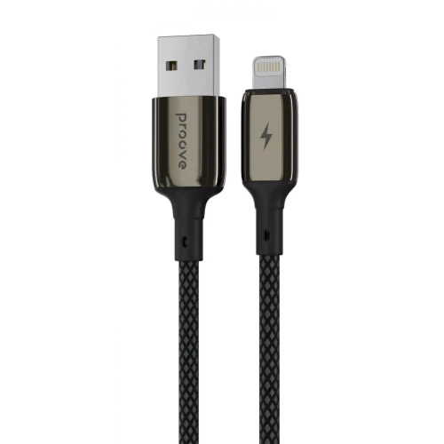 Proove Dense Metal USB to Lightning 2.4A 1m Black (CCDM20001101)