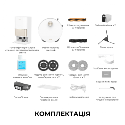 Робот-пылесос с функцией влажной уборки Dreame Bot L50 Pro Ultra (RLL84CE)