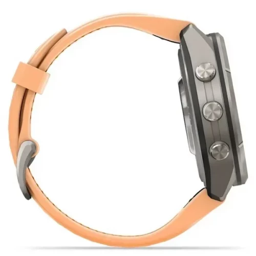 Garmin Fenix 9 Pro inReach 43mm Titanium with Shell Pink/Autumn Orange Silicone Band (010-04335-00/01)