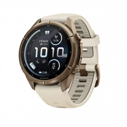Garmin Fenix 9 Pro inReach 43mm Autumn Gold Titanium with Cream/French Gray Silicone Band (010-04335-20/21)