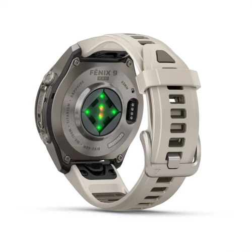 Garmin Fenix 9 Pro 43mm Titanium with Fog Gray/Dark Sandstone Silicone Band (010-04335-85/86)