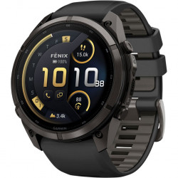 Garmin Fenix 9 Pro inReach 51mm Carbon Gray DLC Titanium w. Black/Pebble Gray Silicone B. (010-04337-10/11)