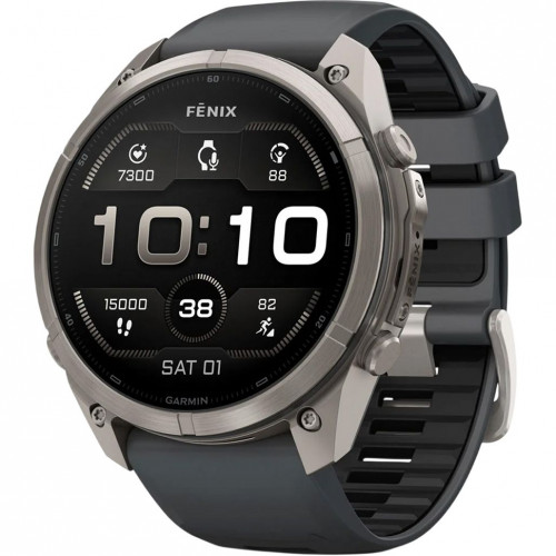 Garmin Fenix 9 Pro 51mm Titanium with Graphite/Black Silicone Band (010-04337-25/26)