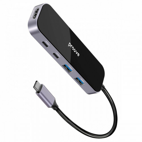 Proove Shadow 2xUSB3.0 + Type-C + PD100W + HDMI Dark Gray (HBSW10221205)