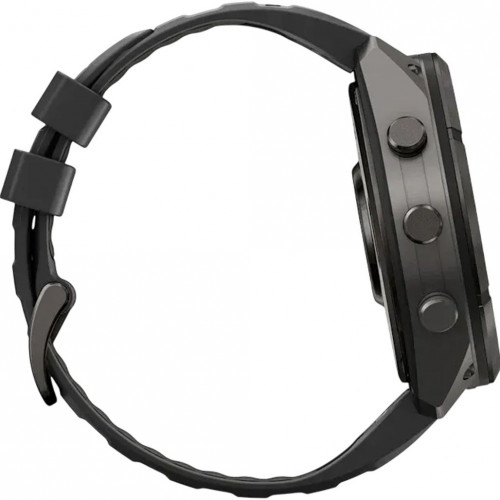 Garmin Fenix 9 Pro 51mm Carbon Gray DLC Titanium with Black/Pebble Gray Silicone Band (010-04337-15/16)