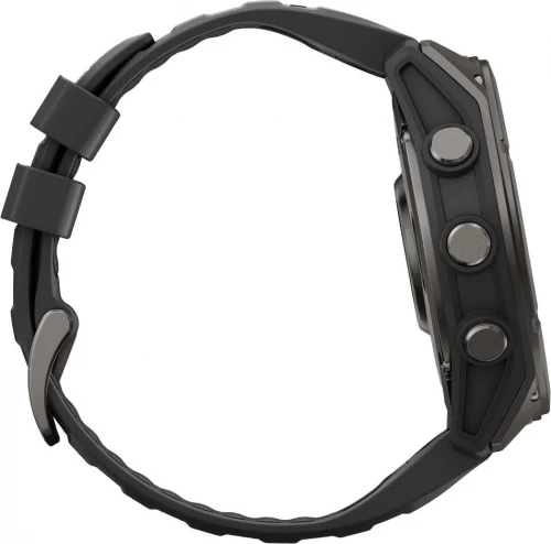 Garmin Fenix 9 51mm Carbon Gray DLC Titanium with Black Silicone Band (010-04763-10/11)