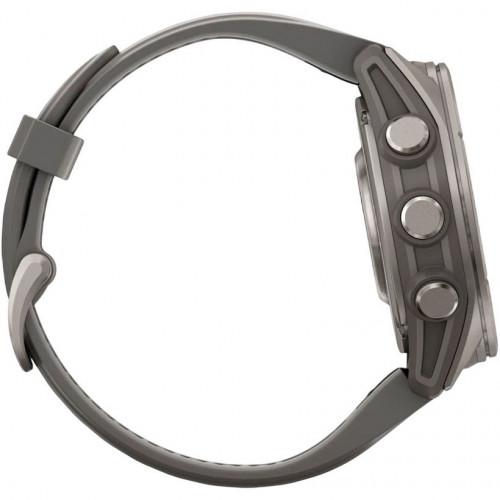 Garmin Fenix 9 51mm Titanium with Pebble Gray Silicone Band (010-04763-00/01)