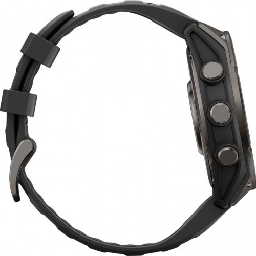 Garmin Fenix 9 47mm Carbon Gray DLC Titanium with Black Silicone Band (010-04762-10/11)