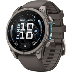 Garmin Fenix 9 47mm Titanium with Pebble Gray Silicone Band (010-04762-00/01)