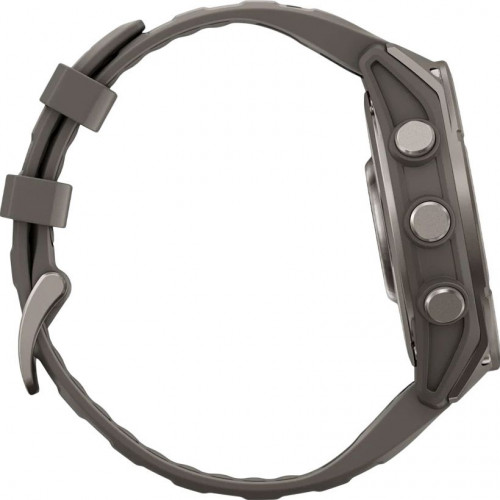 Garmin Fenix 9 47mm Titanium with Pebble Gray Silicone Band (010-04762-00/01)