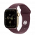 Apple Watch Series 12 GPS + Cellular 42mm Radiant Gold Titanium Case with Burgundy Sport Band S/M (MJGJ4)