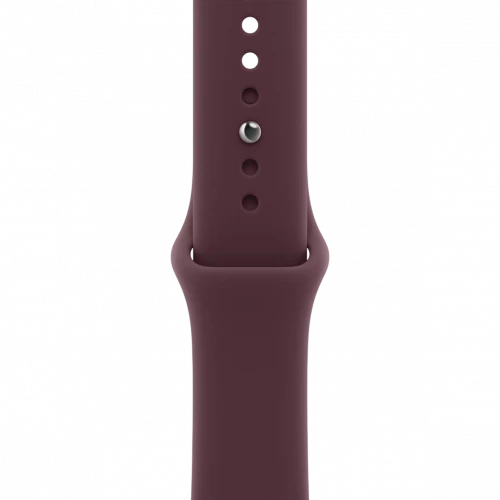 Apple Watch Series 12 GPS + Cellular 42mm Radiant Gold Titanium Case with Burgundy Sport Band S/M (MJGJ4)