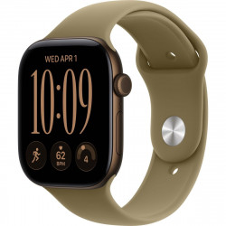 Apple Watch Series 12 GPS 46mm Dark Bronze Aluminum Case with Olive Sport Band S/M (MJEQ4)