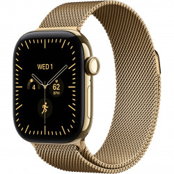 Apple Watch Series 12 GPS + Cellular 42mm Radiant Gold Titanium Case with Radiant Gold Milanese L. (MJGL4)