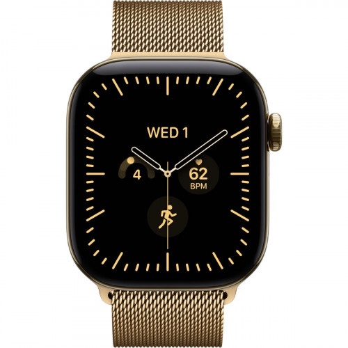 Apple Watch Series 12 GPS + Cellular 42mm Radiant Gold Titanium Case with Radiant Gold Milanese L. (MJGL4)