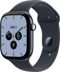 Apple Watch Series 12 GPS + Cellular 46mm Night Blue Ceramic Case with Navy Blue Sport Band S/M (MJH34)