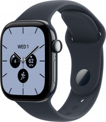 Apple Watch Series 12 GPS + Cellular 42mm Night Blue Ceramic Case with Navy Blue Sport Band M/L (MJH04)