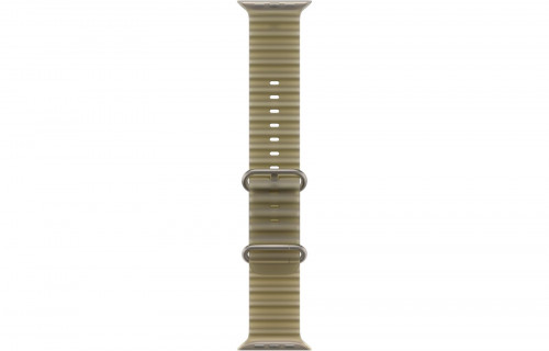 Apple Watch Ultra 4 Natural Titanium Case with Translucent Kelp Ocean Band (MJCR4+MK7M4)