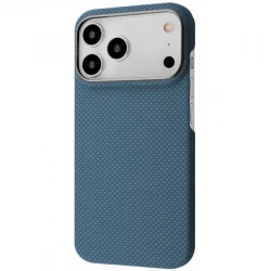 Чехол-накладка (карбоновый) Apple iPhone 17 Pro Max/18 Pro Max Proove Carbon Slim with Magnetic Ring Light Blue