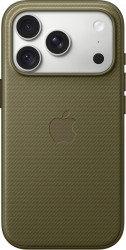 Чехол-накладка (тканевый) для iPhone 18 Pro TechWoven Case High Copy with MagSafe & Button Olive