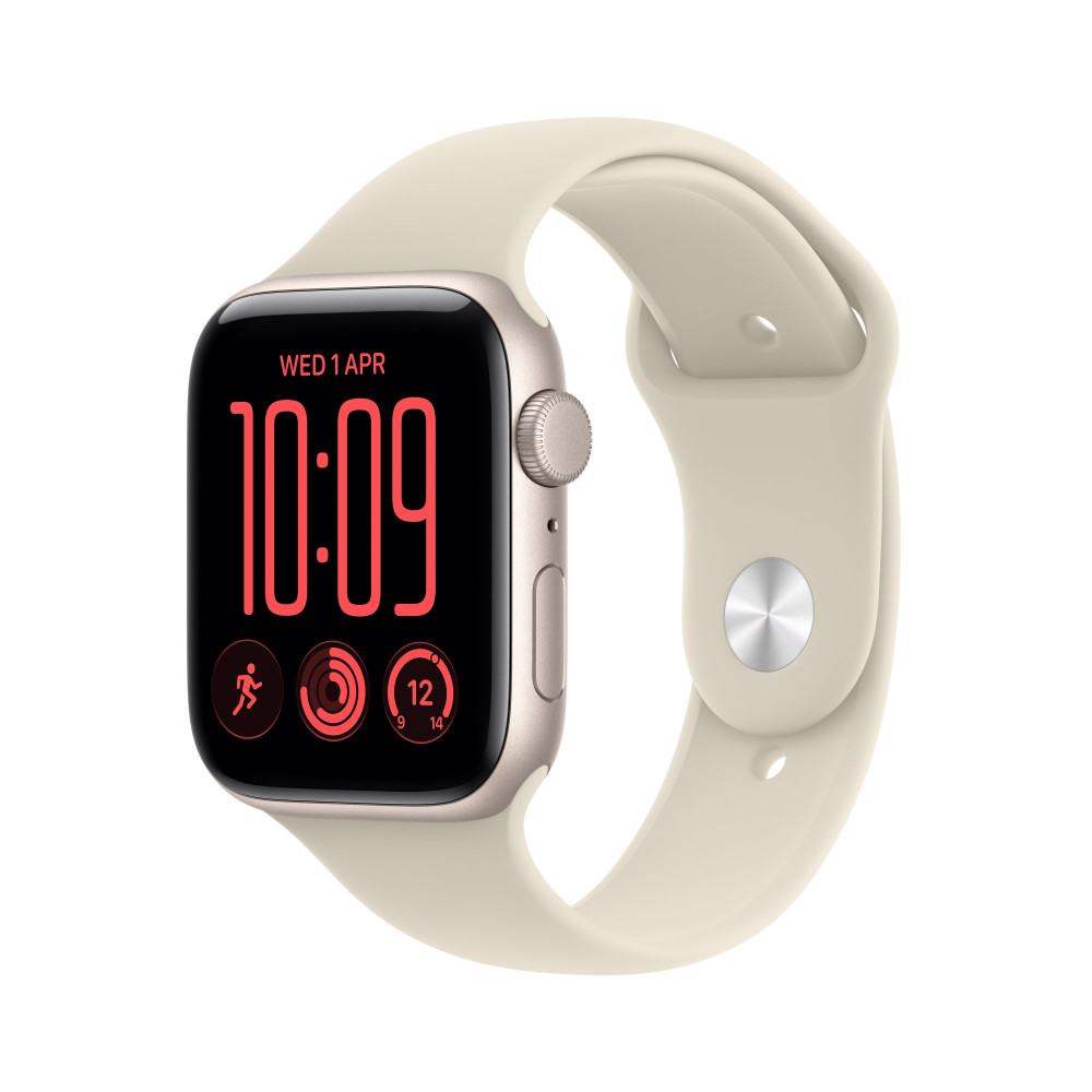 Apple Watch SE 3 GPS 40mm Starlight Aluminium Case with Sand Sport Band S/M (MJKR4)