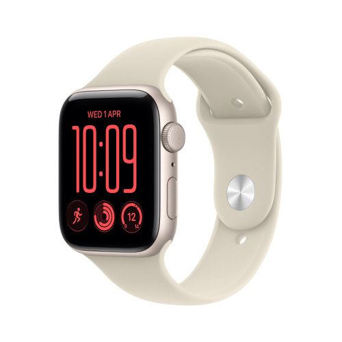 Apple Watch SE 3 GPS 40mm Starlight Aluminium Case with Sand Sport Band S/M (MJKR4)