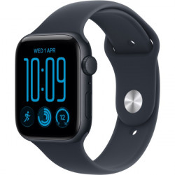 Apple Watch SE 3 GPS 40mm Midnight Aluminium Case with Navy Blue Sport Band M/L (MJL14)