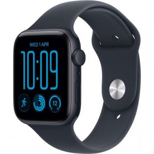 Apple Watch SE 3 GPS 40mm Midnight Aluminium Case with Navy Blue Sport Band M/L (MJL14)