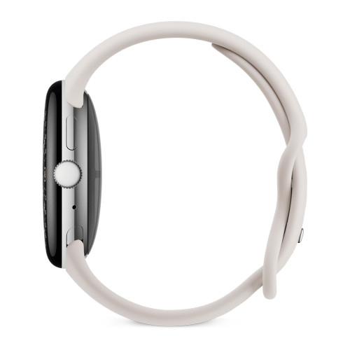 Google Pixel Watch 4 45mm Wi-Fi Polished Silver Aluminum case / Porcelain Active Band