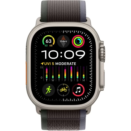 Apple Watch Ultra 2 GPS + Cellular 49mm Titanium Case with Blue/Black Trail Loop - M/L (MRF63) (Отличное состояние)