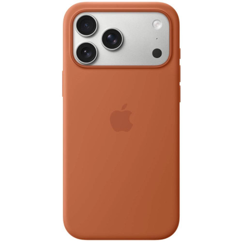 Чохол-накладка (силіконовий) для iPhone 18 Pro Max Silicone Case High Copy with MagSafe & Button Coffee