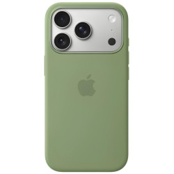Чехол-накладка (силиконовый) для iPhone 18 Pro Silicone Case High Copy with MagSafe & Button Light Moss Green