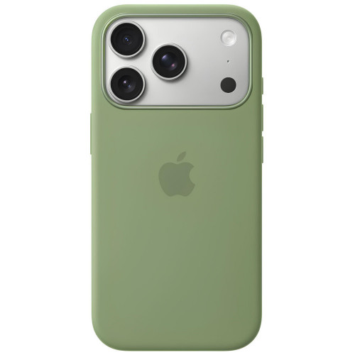 Чехол-накладка (силиконовый) для iPhone 18 Pro Silicone Case High Copy with MagSafe & Button Light Moss Green