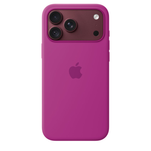 Чехол-накладка (силиконовый) для iPhone 18 Pro Silicone Case High Copy with MagSafe & Button Bright Guava Pink